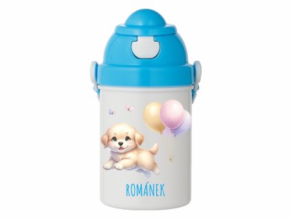 Dětská láhev 400 ml – Pejsek s balónky