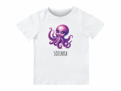 Dětské tričko se jménem – Chobotnice