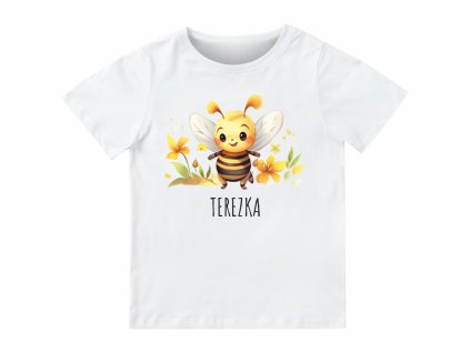 Dětské tričko se jménem – Veselá včelka