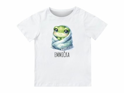 Dětské tričko se jménem – Žabička v dečce