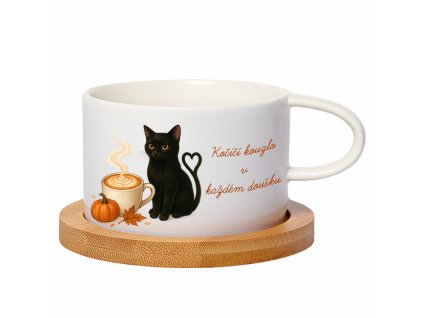 Dýňové latte & černá kočka