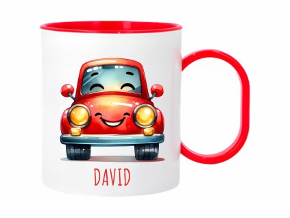Červené auto