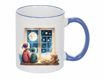 Čekání na Ježíška nebesky modrý