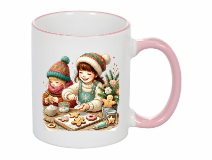 Vánoční cukroví růžový