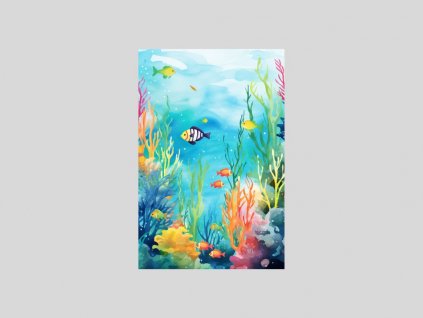 Akvarelová Podmořská Idyla