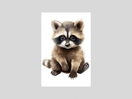 Akvarelový mazlíček mýval