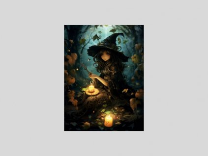 Tajemná čarodějka v lese