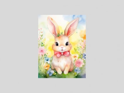 Květinový Králíček s Mašlí