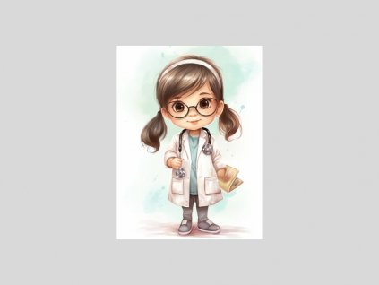 Malá Doktorka v Akvarelu
