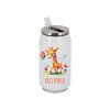 Termoplechovka 500 ml - Žirafa s motýlem