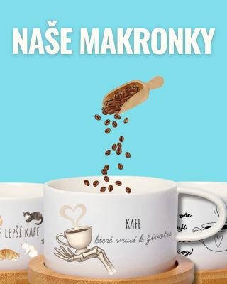 Co víc si přát než ranní kávu v našich makronkách. S tvarem, který skvěle padne do ruky budou Vaše rána dokonalé! 😍...