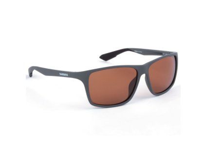 shimano polarizacni bryle technium matte dark grey copper