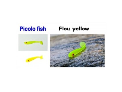 Picolo F-38mm Fluo yellow 8pcs