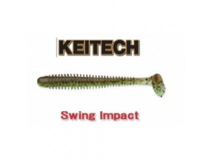 Keitech Swing Impact 3&quot; - Green Pumpkin Chartreuse 10ks