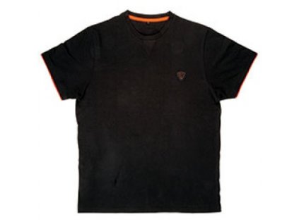Fox Black Orange Brushed Cotton T-shirt vel.L