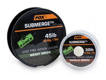 Fox Submerge lead free woven leader 45lb,20,4kg,10m
