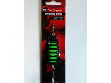 Dam Effzett Standard Spoon 5.5cm,22g Fluo Yellow/Black UV