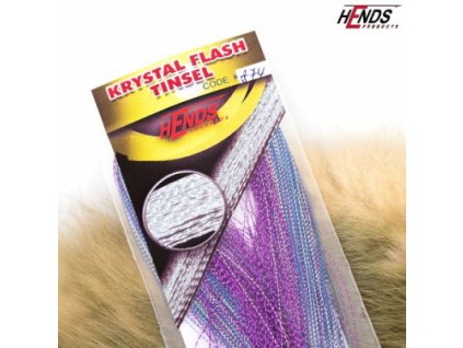 KRYSTAL FLASH TINSEL - FIALOVÁ - MODRÁ - STŘÍBRNÁ