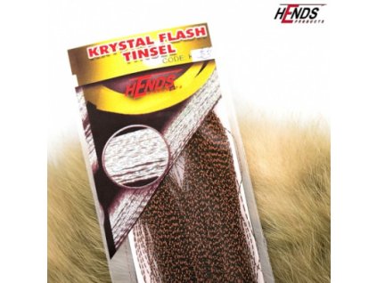 KRYSTAL FLASH TINSEL - HNĚDÁ