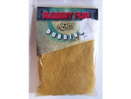 RABBIT FUR DUBBING - ŽLUTÁ