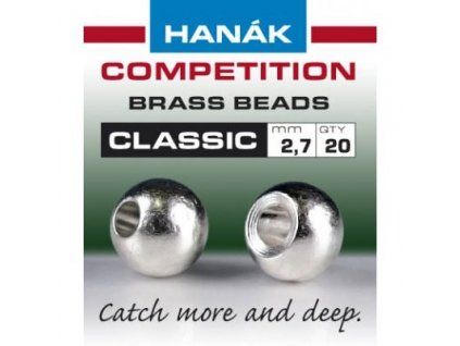 Hanák Classic mosaz.hlavičky stříbrné 1.5mm,20ks
