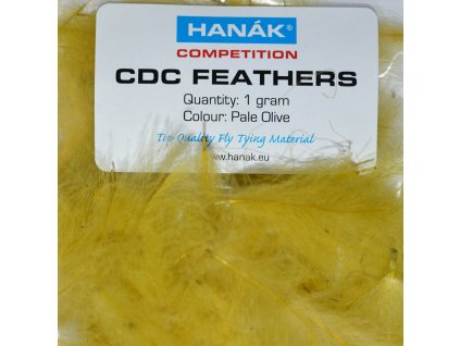 vyr 3669 Hanak CDC feathers pale olive
