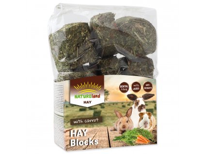 Seno NATURE LAND Hay bloky s mrkví 600g