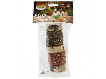 Pochoutka NATURE LAND Nibble válec dva druhy zeleniny 160g