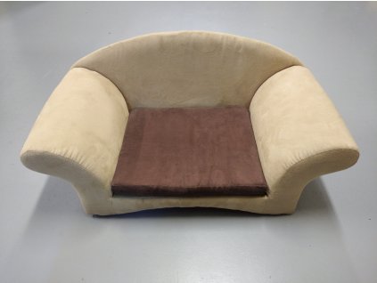 Pohovka pro psy Carmel okr/hnědá, 65 x 35 cm