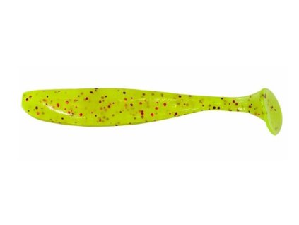 81642 1 gumova nastraha keitech easy shiner 5 12 5cm chartreuse red flake 5ks