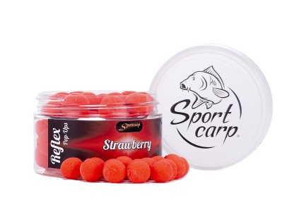 3552 2 sportcarp plovouci boilies reflex 150 ml 15 mm strawberry