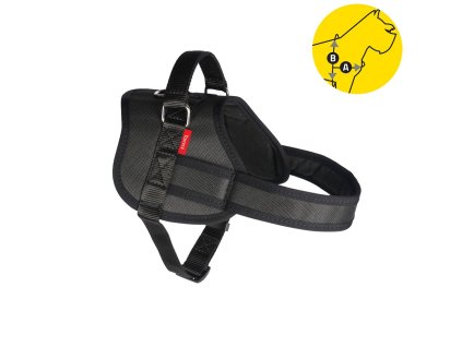 Tommi Postroj služební M černý, 49 cm/60 - 81 cm