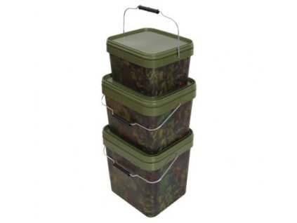 Kbelík hranatý Square Camo Buckets 10l