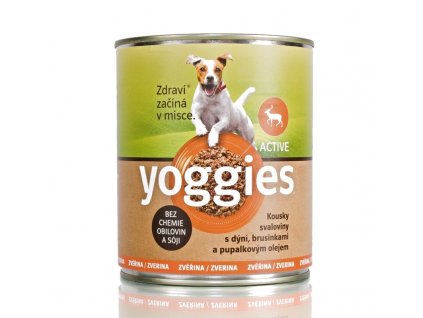 690 800g yoggies zverinova konzerva pro psy s dyni a pupalkovym olejem