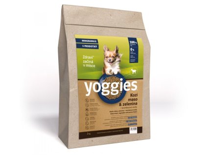 2kg minigranule hypoalergenni yoggies s kozim masem a br vlockami lisovane za studena s probiotiky