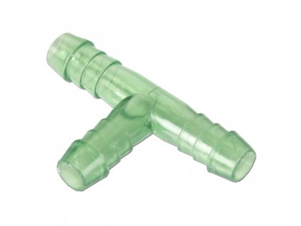 Rozvodka "T" plast zelená, prům. 8 mm, 2ks