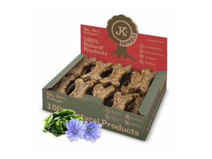 45427 jkanimals natural kost s hmyzi mouckou a kelpem prirodni pamlsky box 27ks 00