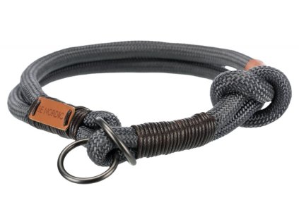 Trixie Obojek BE Nordic stahovací M tmavošedá/hnědá, 45 cm / 8mm