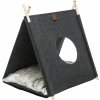 Trixie Jeskyně Elfie s polštářkem, antracit, 46 x 52 x 50 cm