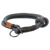 Trixie Obojek Be Nordic stahovací L-XL tmavošedá/hnědá, 55 cm / 13 mm