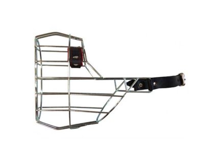 Náhubek zinek / kůže boxer,šarpej pes