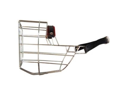 Náhubek zinek / kůže německý ovčák střední