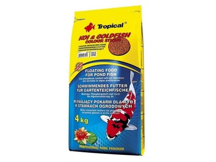 Tropical Goldfish Colour Sticks 4 kg krmivo pro koi karpy krmivo pro zlaté rybky granule pro ryby tyčinky plovocí 