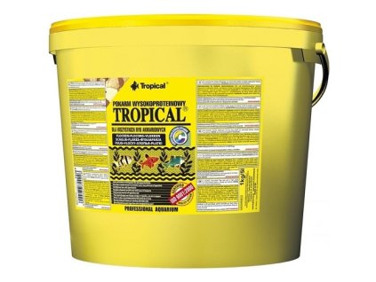 Tropical vločky 11 l vědro krmivo pro ryby krmivo pro rybičky vločky pro akvarijní rybky