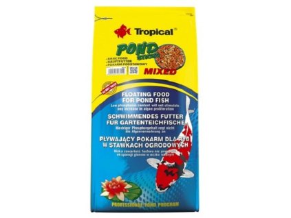 Tropical Pond Sticks Mixed 4 kg - pytel  koi japonský kapr krmivo tyčinky pro ryby rybičky 