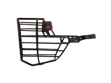 Náhubek černý - gumoplast / kůže šarplaninský ovčák