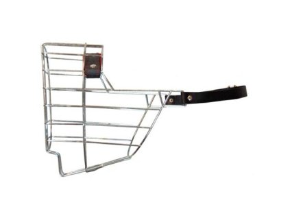 Náhubek zinek / kůže kníráč velký,briard,bobtail pes