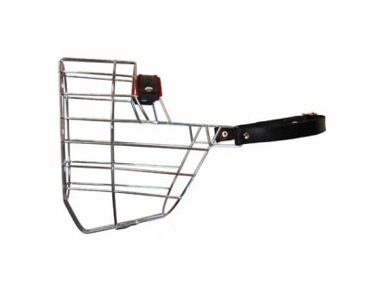 Náhubek zinek / kůže rotvajler,brazil fila,neap. mastim pes