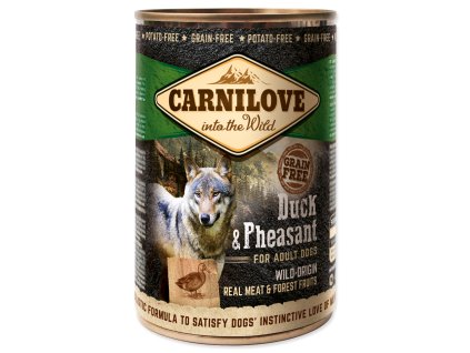 Konzerva CARNILOVE Dog Wild Meat Duck & Pheasant 400 g