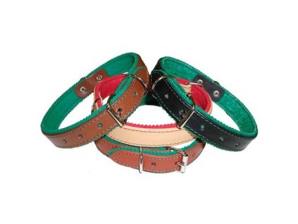 Obojek s pěnovkou do 55cm HAFY – hnědý